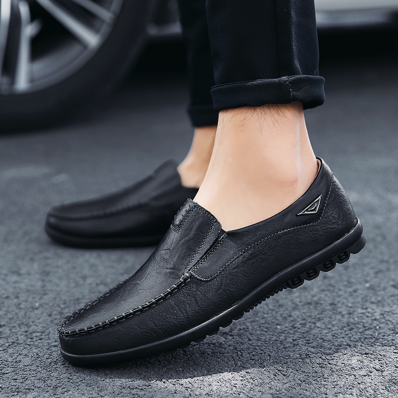 Giày lười JINTOHO da bò cho nam size 35-47