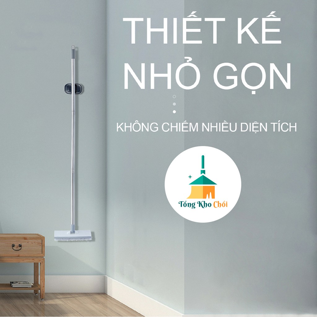 [Chổi Màu Trắng] Chổi quét nước chà sàn nhà tắm xoay 180 độ cán dài dễ điều chỉnh