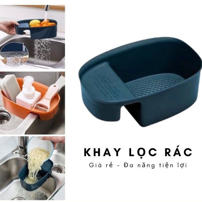 Khay lọc rác, khay đựng đồ bồn rửa chén, bát đa năng(5755)