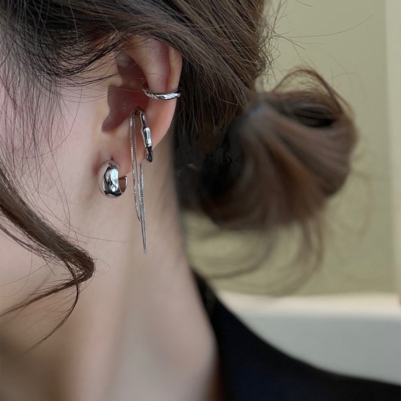 Set bông tai kẹp vành