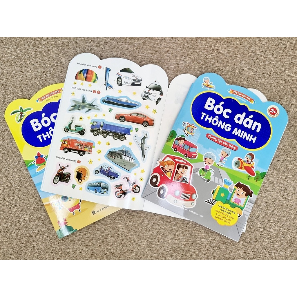Sách - Cmbo 2 cuốn Sticker - Bóc dán thông minh song ngữ Anh Việt