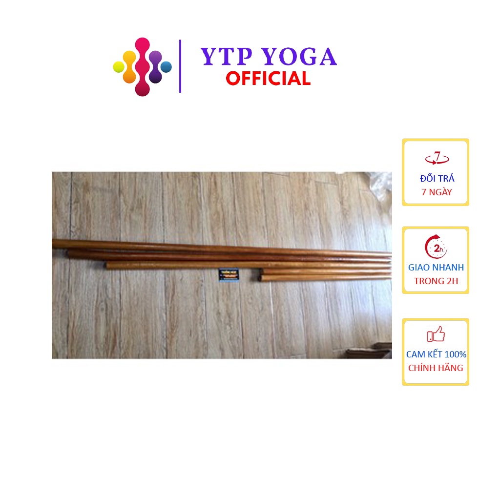 Yoga Gậy Gỗ Thể Dục YOGAGAY55 Dụng Cụ Thể Thao Tập Yoga, Aerobic, Dưỡng Sinh, Võ Thuật Bền Chắc Phủ Sơn Bóng