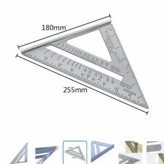 Thướt Ê KE đo góc nhôm dày 4mm+180mm+255mm