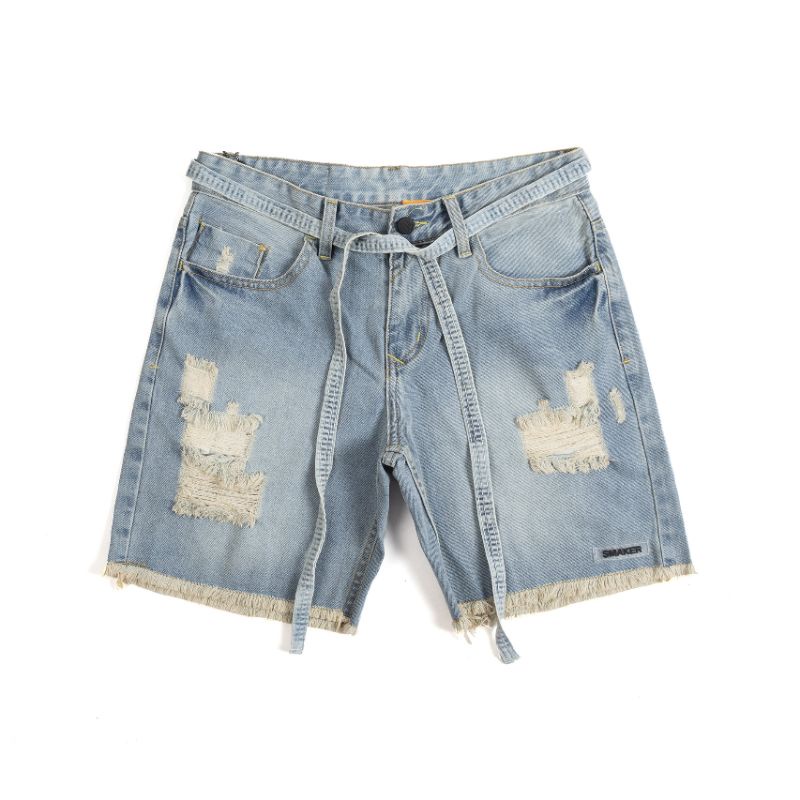 Quần Short jean rách CHẤT LIỆU DENIM PHONG CÁCH UNISEX