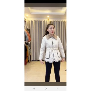 áo phao cổ lông trần trám