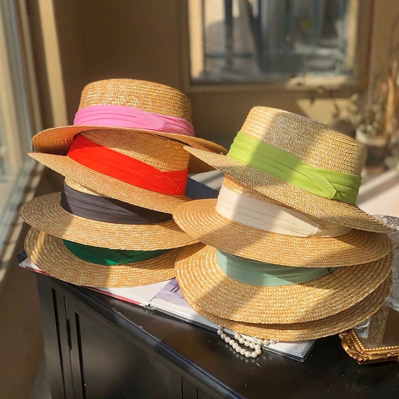 Nón cói panama đai mũ nhiều màu sắc kiểu dáng sang trọng cao cấp - Tiệm Cói Cô Lê