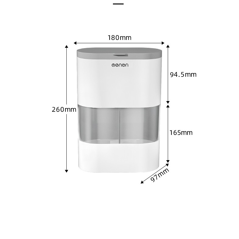 Kệ Úp Cốc Giấy Văn Phòng OENON chất liệu nhựa ABS có ngăn để cafe và trà lắp đặt dán tường