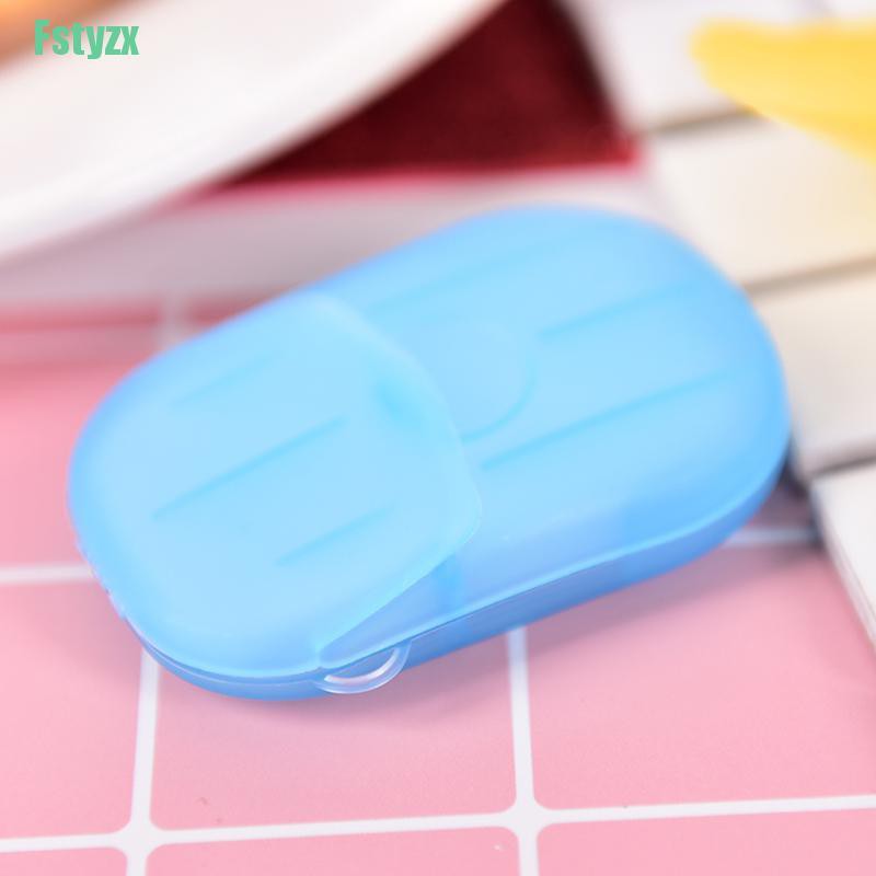 fstyzx 1 pc Portable Washing Slice Sheets Hand Bath Travel Scented Foaming Paper Soap