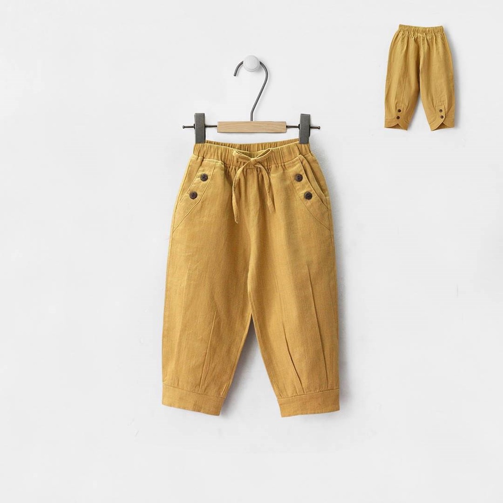 QUẦN LINEN DÀI LAI KẾT 2 NÚT