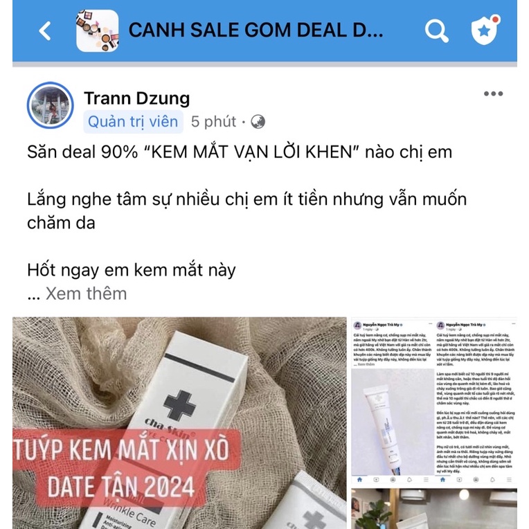 KEM DƯỠNG MẮT ỐC SÊN