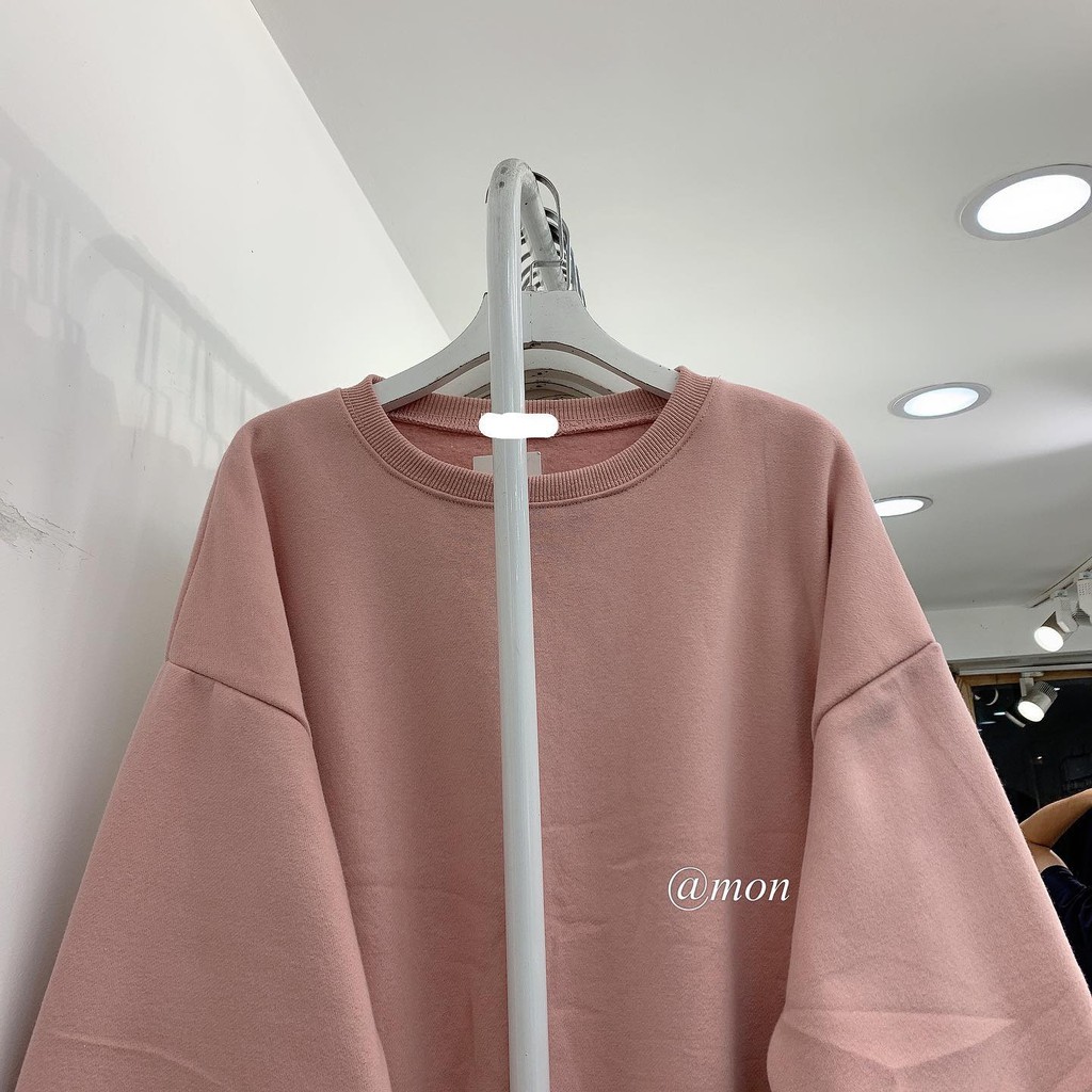 210676 Áo sweater nỉ bông trơn - áo nỉ nam nữ oversize form rộng - chất nỉ bông trơn dày ấm nhiều màu | BigBuy360 - bigbuy360.vn