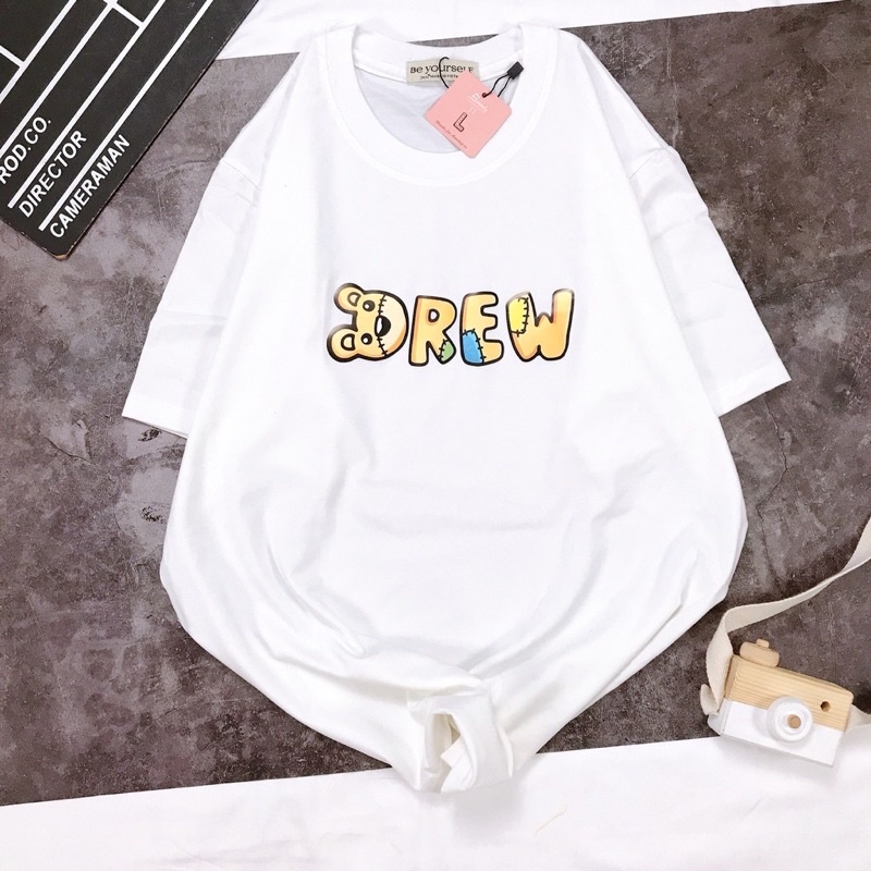 Áo cotton tay lỡ dáng rộng dreww