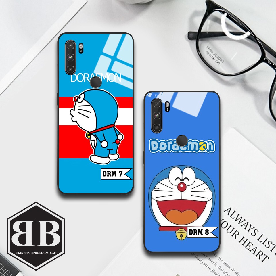 Ốp lưng kính cường lực doraemom sắc màu dành cho Vsmart Active 3