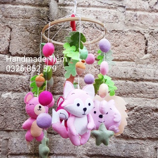 TREO NÔI KÈM KHUNG HỘP NHẠC 35 BÀI HÁT LÀM THEO YÊU CẦU bộ đủ (TẶNG KÈM TÊN TREO CHO BÉ)