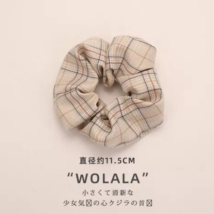 Dây cột tóc vải caro thời trang, phụ kiện trang sức CT055 - Filibra