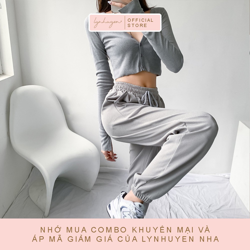 Quần Jogger Nữ Ống Rộng Dáng Hàn Lynhuyen - 3 Màu - Q008