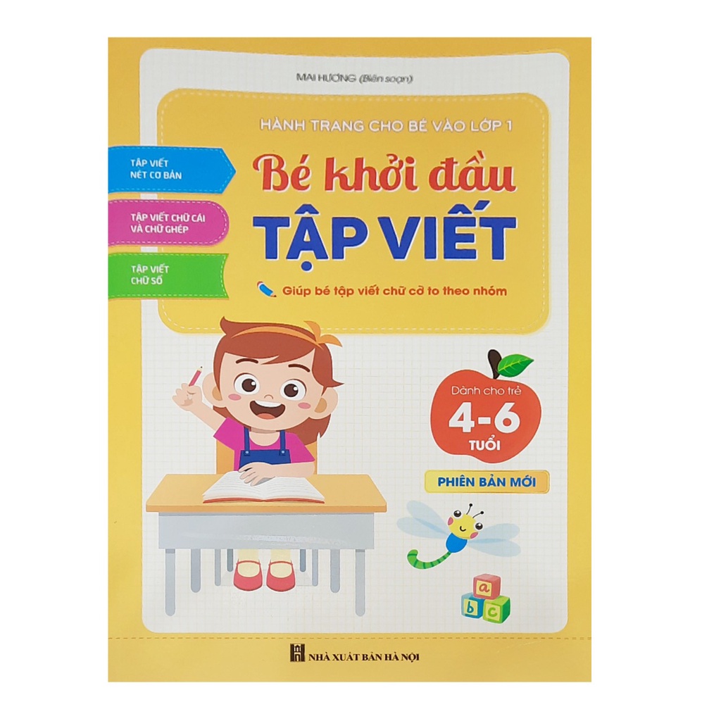Sách - Hành trang cho bé vào lớp 1 bé khởi đầu tập viết 4 - 6 tuổi