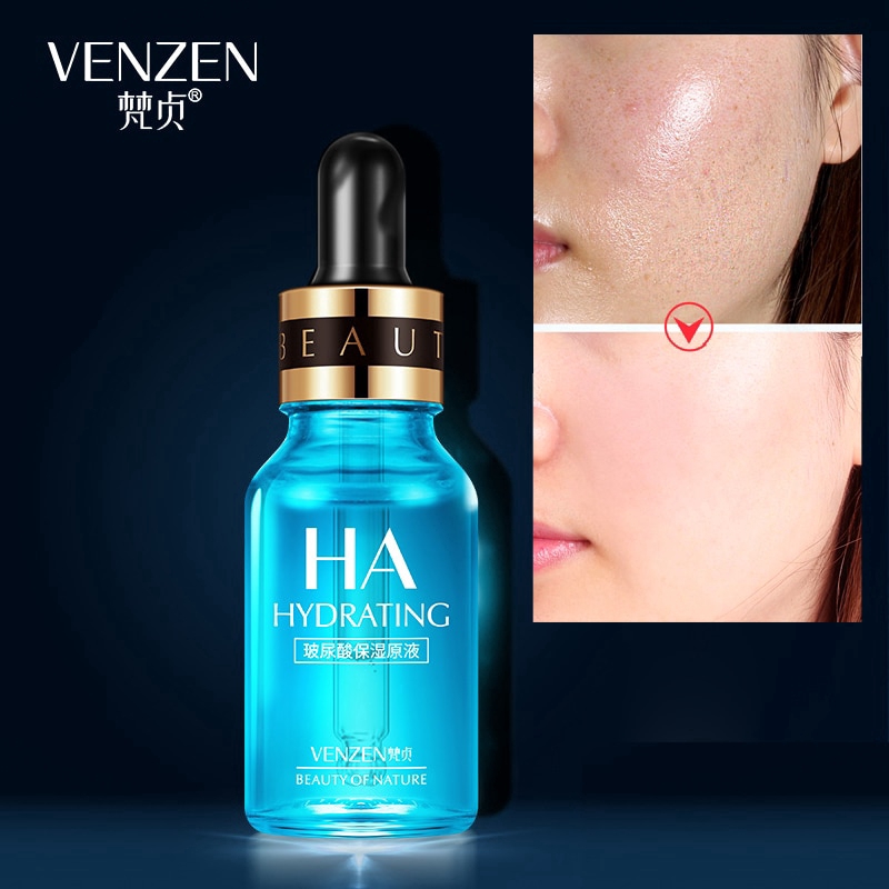Tinh chất VENZEN axit hyaluronic dưỡng ẩm làm trắng da nâng cơ chống nếp nhăn chăm sóc da khô 15ml