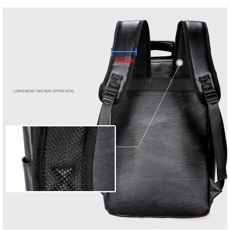 Balo Da PU Chống Thấm Nước Thời Trang 2022 Cho Nam