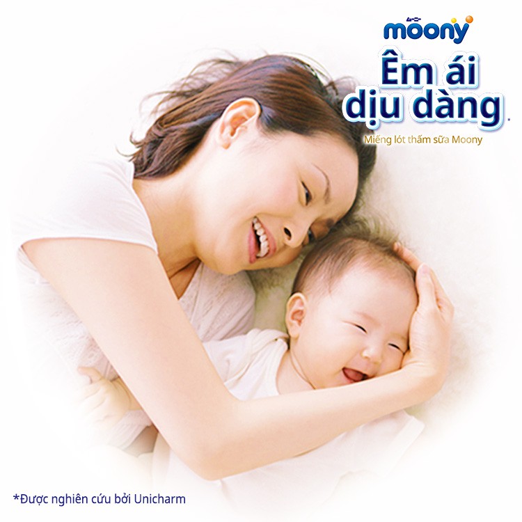 Miếng Lót Thấm Sữa Moony 34/108 Miếng (mẫu mới) Nội Địa Nhật, mềm mại, giúp mẹ an tâm và tự tin.