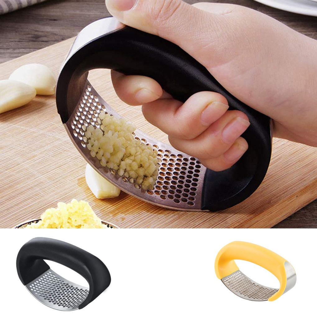 Garlic Presser Manual Garlic Mincer Stainless Steel Chopper Press Tool Home Kitchen Gadge