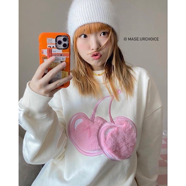 [ ORDER ] áo Aristocats big cherry sweater ( Kirsh )