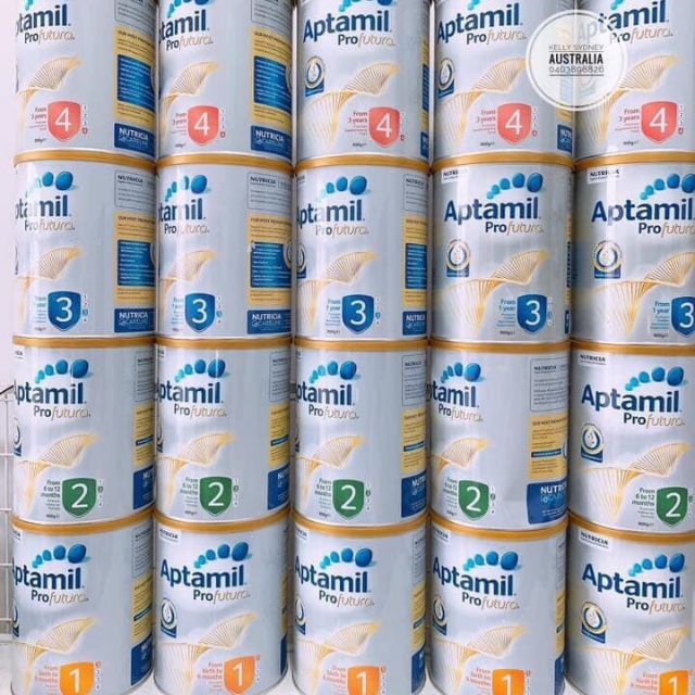 Sữa Aptamil úc số 1.2.3.4 900g date 2022