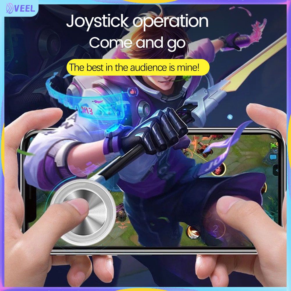 Q8 Plus Mini Áo Thun Nữ Ronde Nút Chơi Game Joystick Chơi Game Hút Điều Khiển Màn Hình Cảm Ứng Kip-Eten Hỗ Trợ Telefoon Chơi Game Accessory Veel