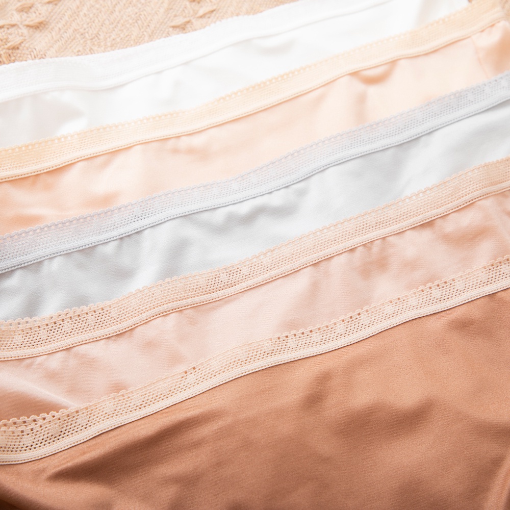 Combo 5 Quần Lót Nữ Lưng Thấp Viền Ren Vải Microfiber Mềm Mượt Siêu Thoải Mái (Mustoto MQ30)