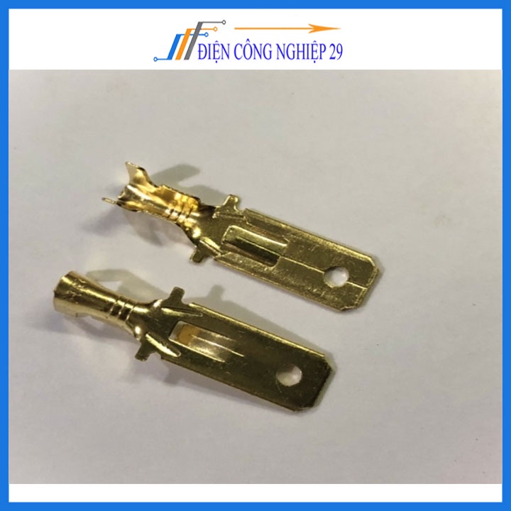 Đầu cốt 4.8 mm 6.3mm / cos replay / cos cắm - DJ622-4.8 đầu cosse xe máy nối dây nhanh(100 cái)