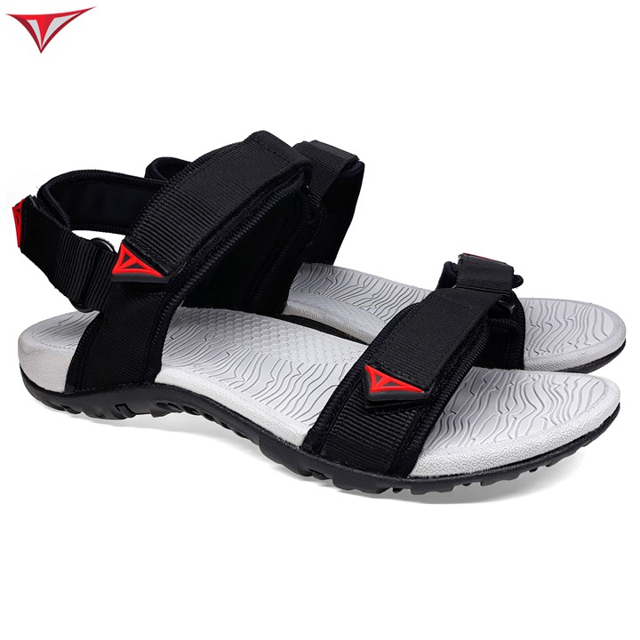 [Fullbox] Giày Sandal Nam Nữ Việt Thủy Hai Quai Ngang Đen - VT016