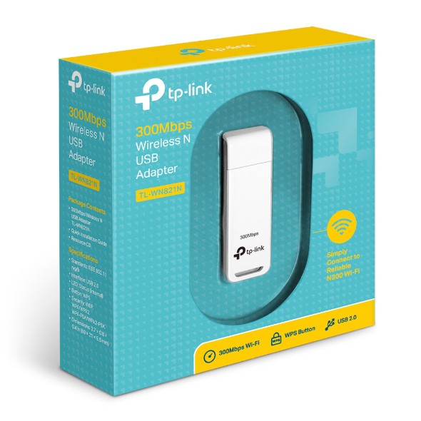 Bộ Thu WiFi TPLink TL-WN821N Wireless USB chuẩn N 300Mbps | BigBuy360 - bigbuy360.vn