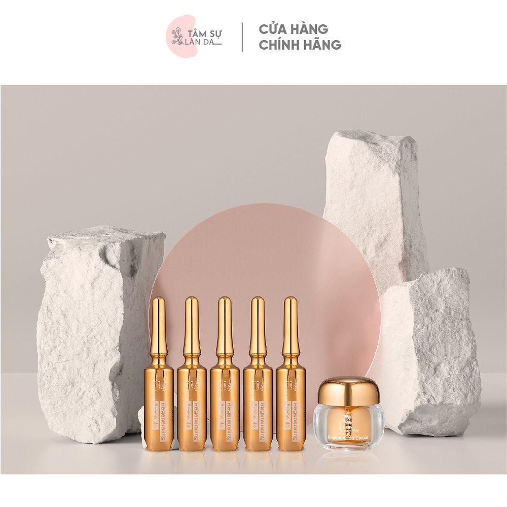 Set Huyết Tơ Tằm Collagen Mờ Nám Chống Lão Hóa Vạn Năng From Your Skin Regenerating Ampoule + Cream Set