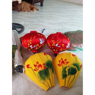 đèn lồng Hội An vẽ thủ công 45cm