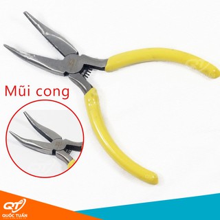 Kìm mỏ nhọn cong bosi 5 inch