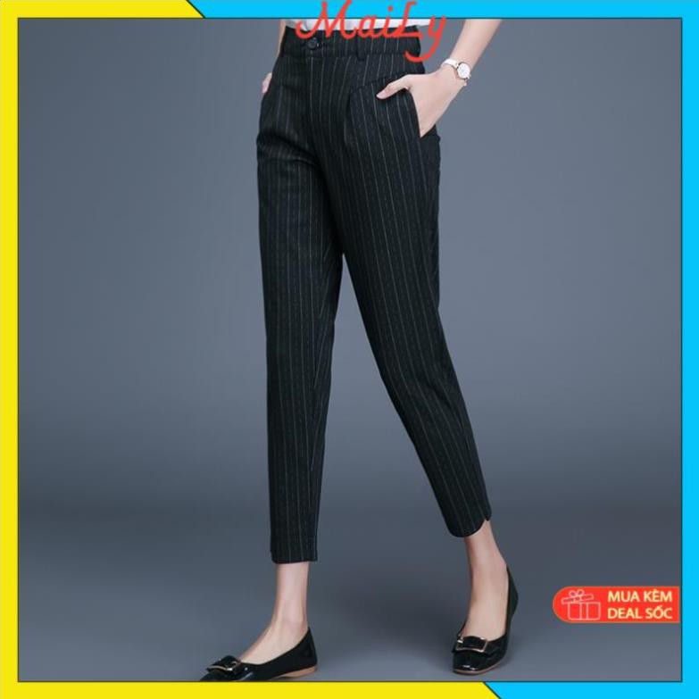 Quần tây đen [HÀNG THIẾT KẾ] Quần tây nữ vải đen, chất tuyết mưa dành cho chị em văn phòng cực sang chảnh | BigBuy360 - bigbuy360.vn