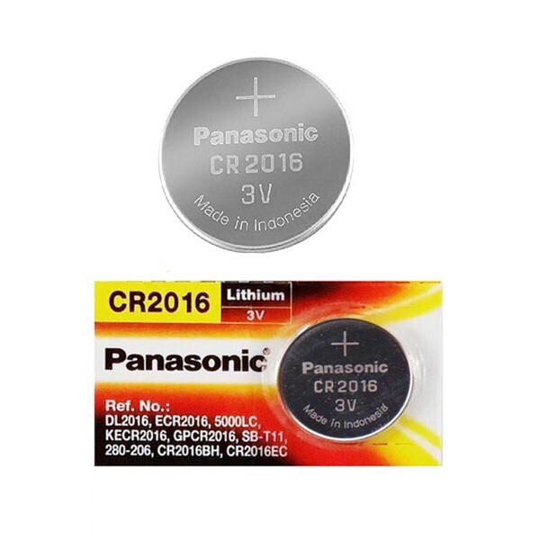 Pin CR2016 Panasonic 3v Lithium vỉ 5 viên