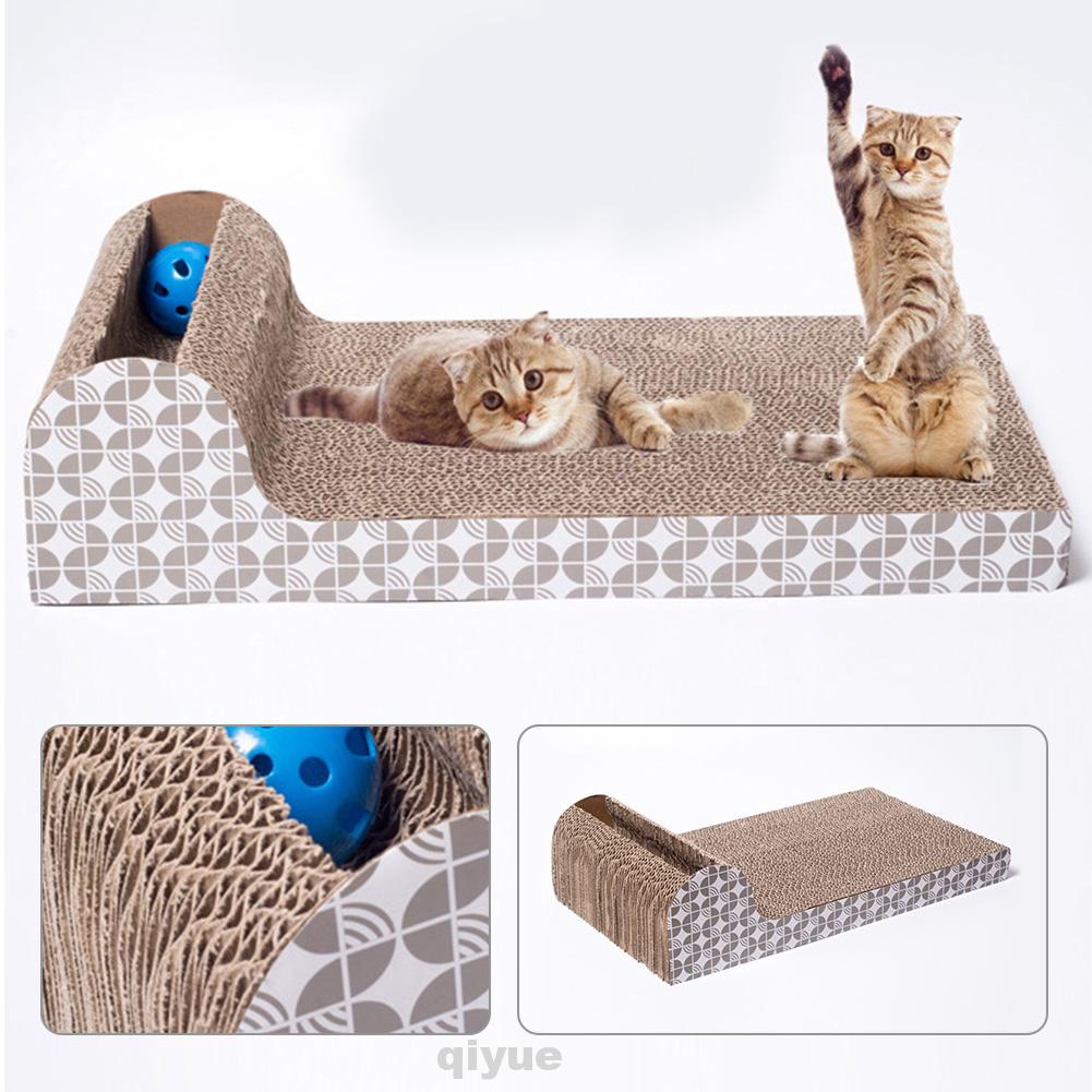 Home Claws Care Training Toy With Ball Sofa Design Cat Scratch Board