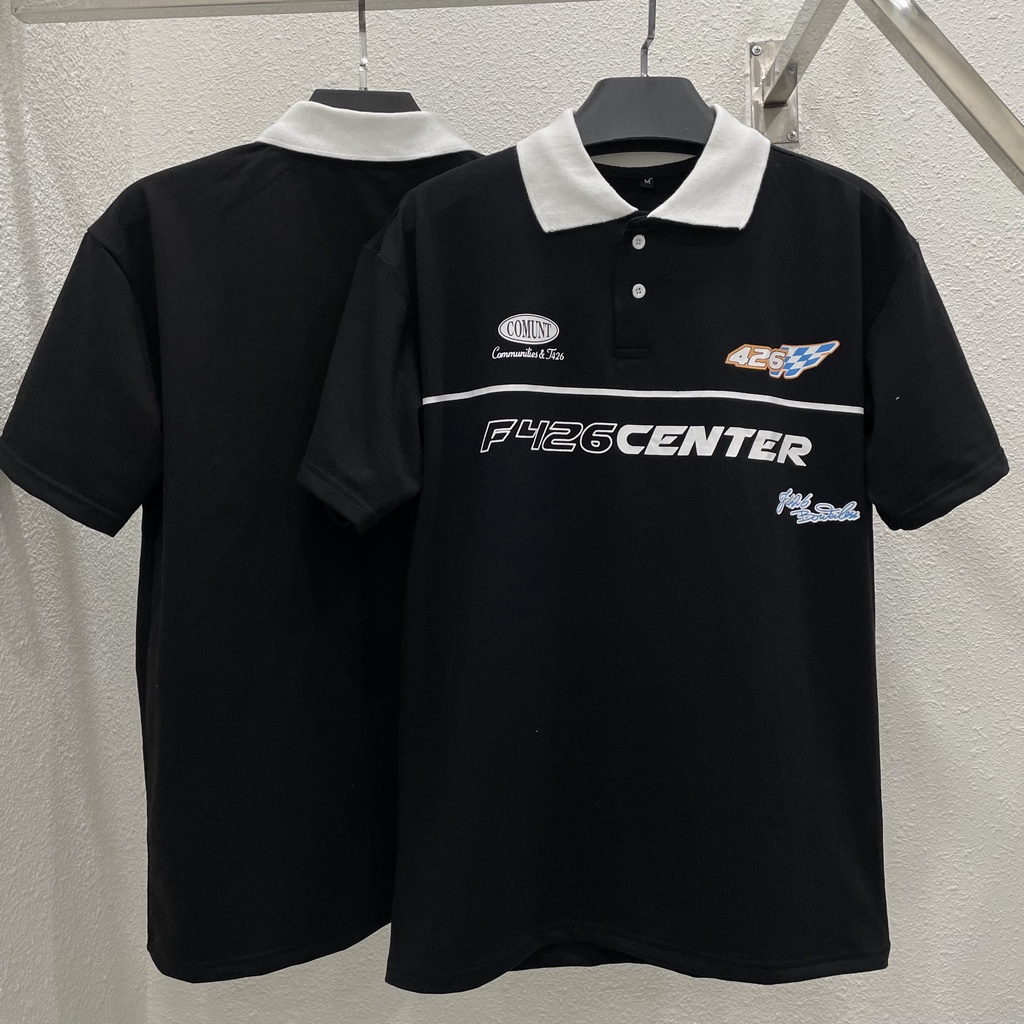 Áo thun polo F426 center áo thun cổ trụ ngắn tay chất cotton cao cấp
