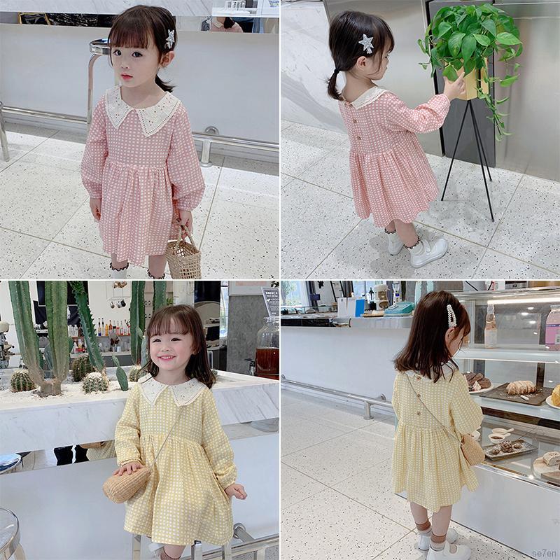 Đầm Ca Rô Xinh Xắn Dành Cho Bé Gái 95-125