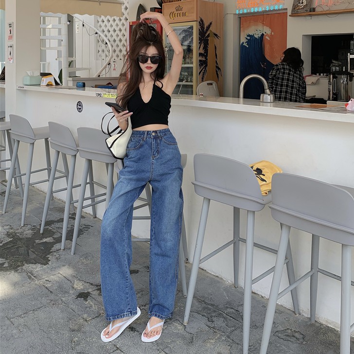 Cocory vn Áo Croptop Hai Dây Dáng Ôm Phối Dây Rút Quyến Rũ Dành Cho Nữ