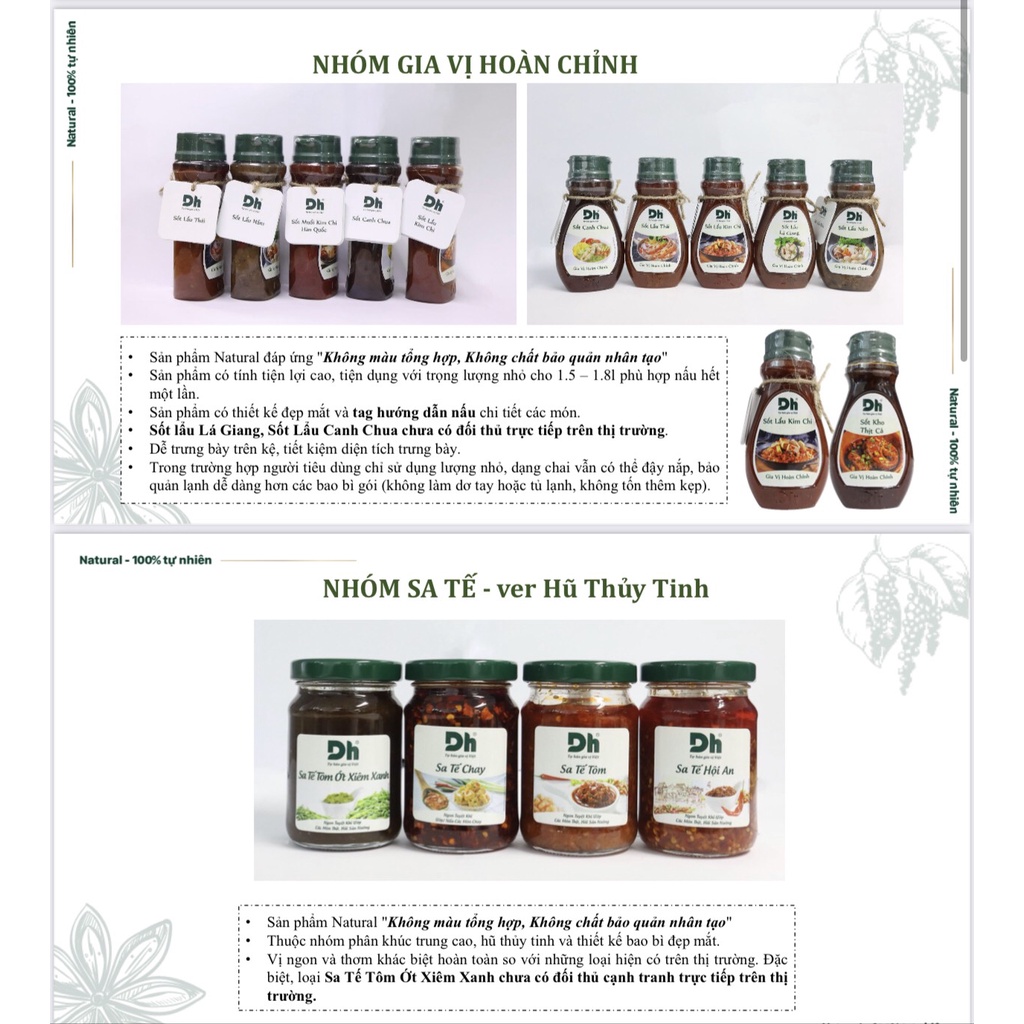 Sate - Sa tế  tôm Dh foods -Thương hiệu Dh foods