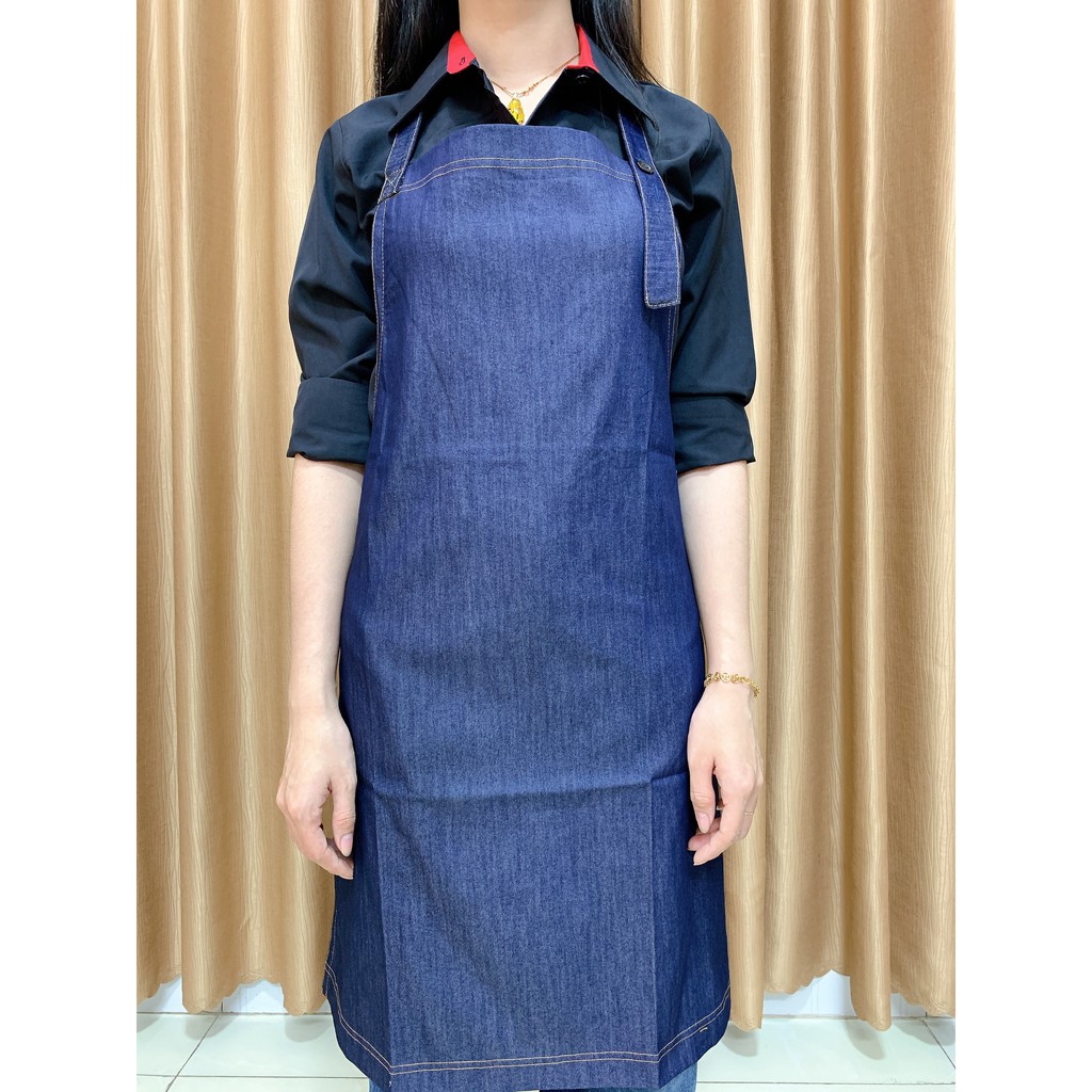 [Xã Kho] Tạp Dề Vải Jean Đẹp Có Túi Tiện Dụng Phù Hợp Làm Bếp, Quán Ăn