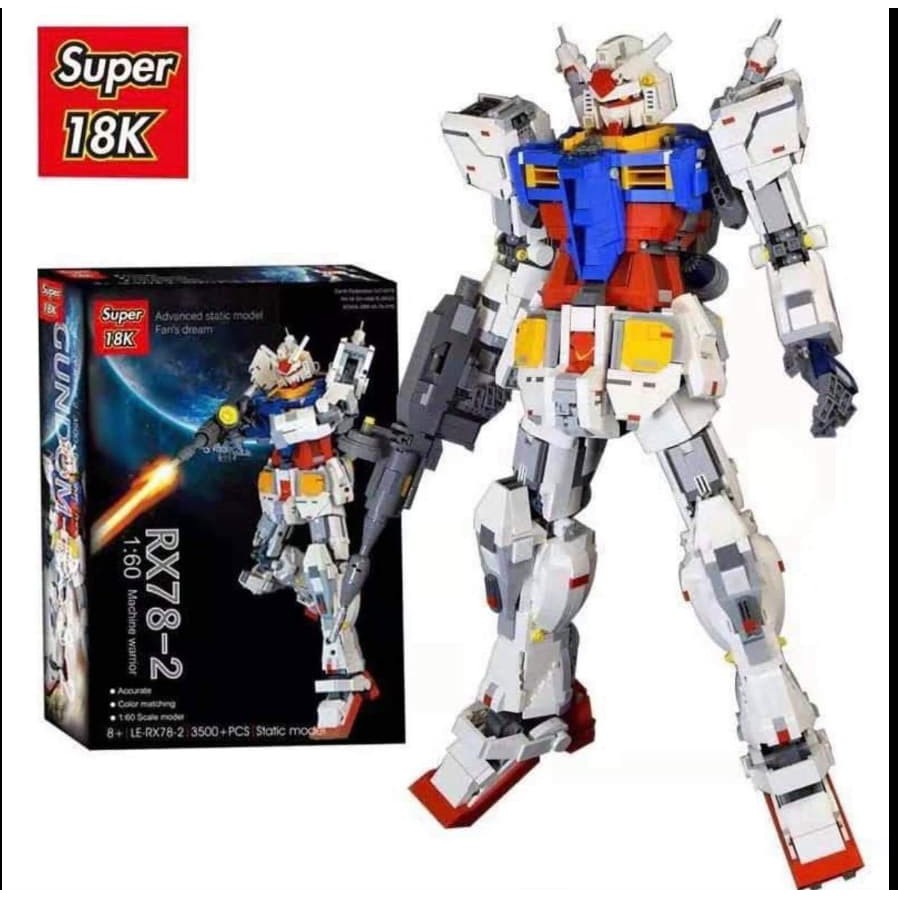 Lego Gundam Super 18k ( Mô hình đồ chơi gundam robot vũ trụ khổng lồ 3500 mảnh )