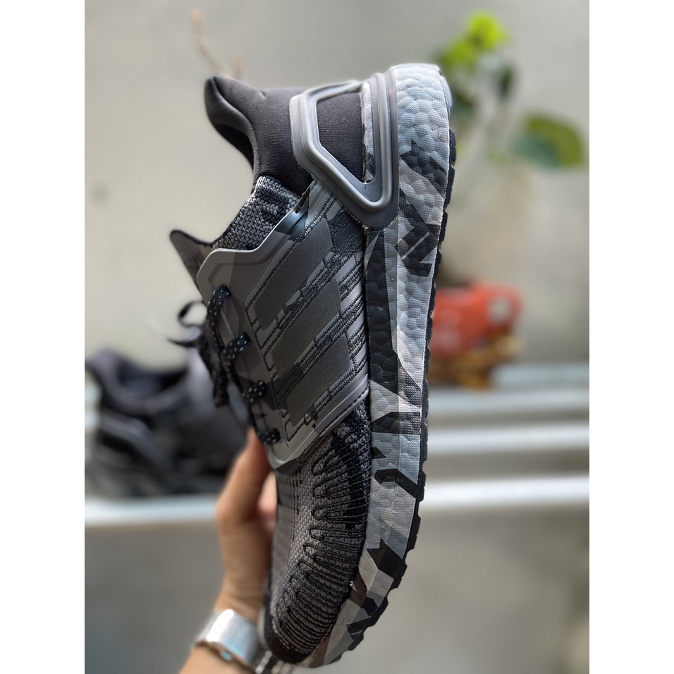 GIÀY ADIDAS ULTRABOOST 20, GIÀY CHẠY BỘ, GIÀY THỂ THAO NAM "BLACK CAMO" FV8329