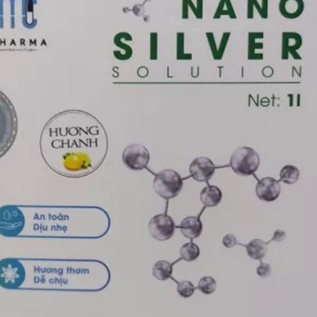 Dung dịch Nano bạc khử khuẩn MC Pharma chính hãng  dùng cho máy phun diệt khuẩn ô tô, phòng ở hiệu quả