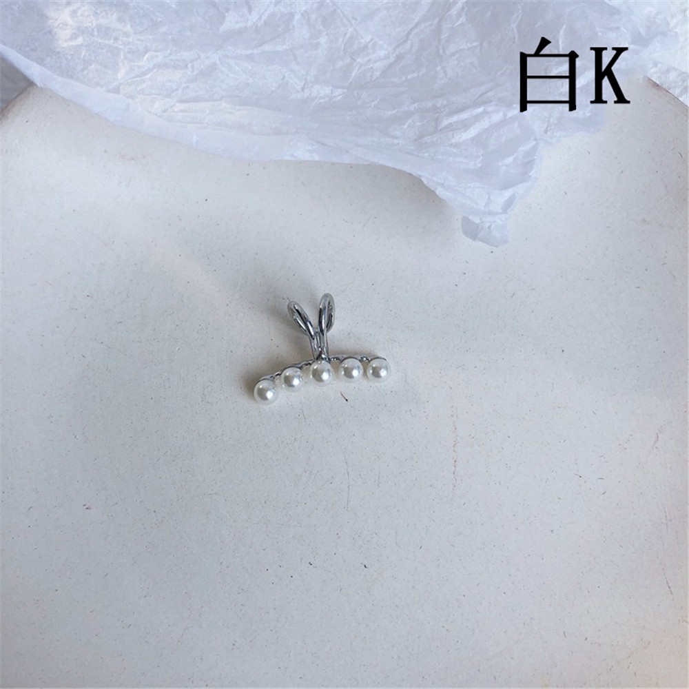 Khuyên kẹp vành tai đính hạt ngọc trai nhân tạo thời trang phong cách Hàn Quốc dành cho nữ