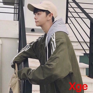 Áo khoác dù phối nón nỉ