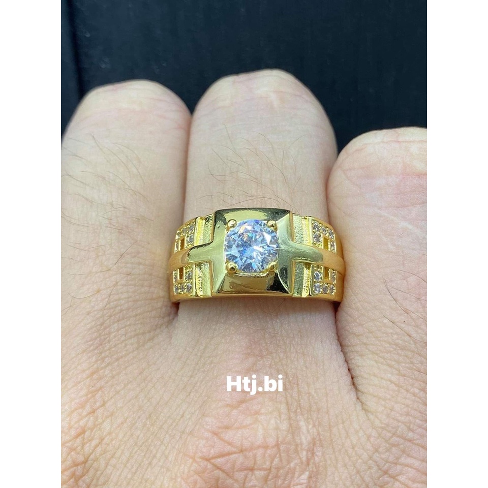 nhẫn nam mạ vàng htj