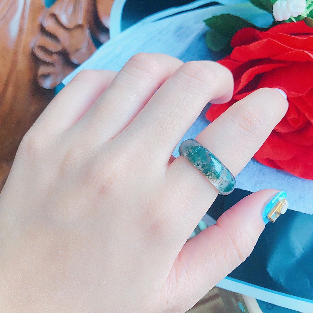 Nhẫn băng thuỷ tảo , hàng chuẩn có giấy của tiệm